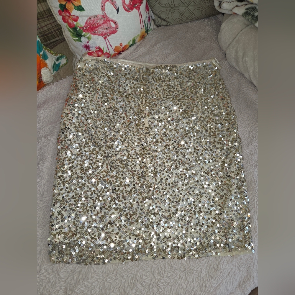 White House Black Market Sequin Skirt w/ Tag
